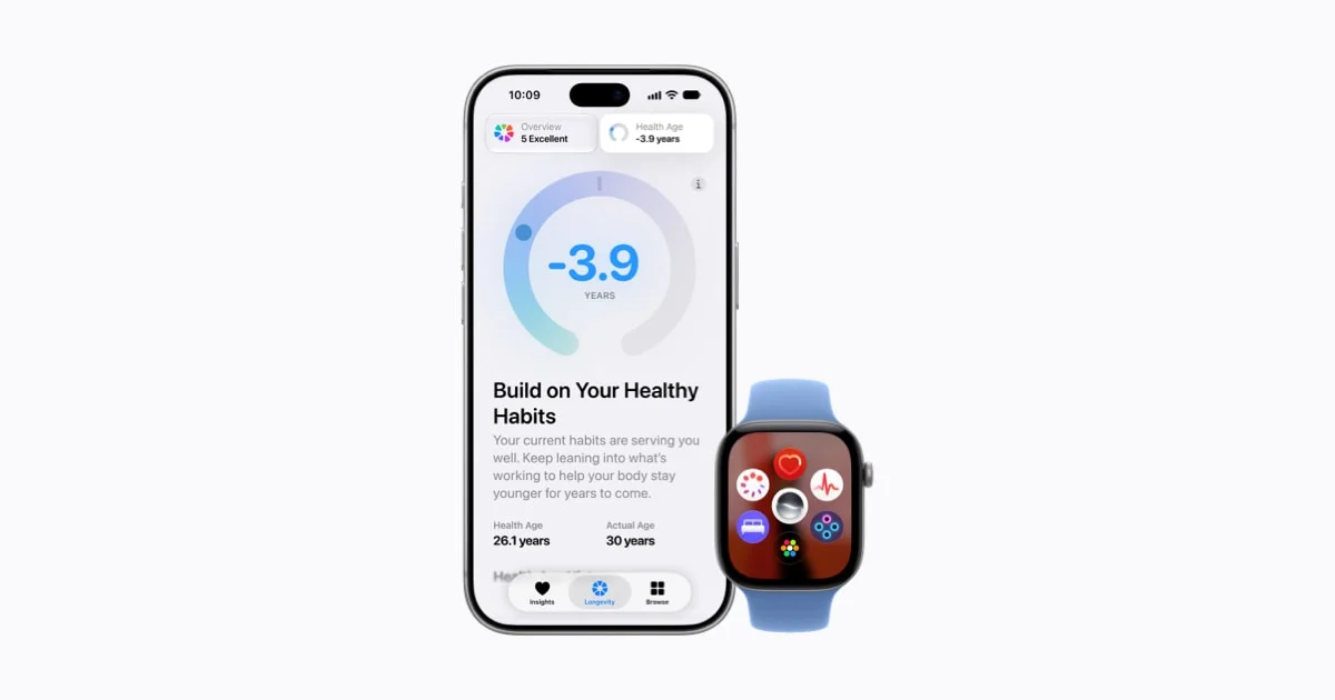 Appleがヘルスアプリを刷新、Apple Intelligenceで「健康年齢」を算出
