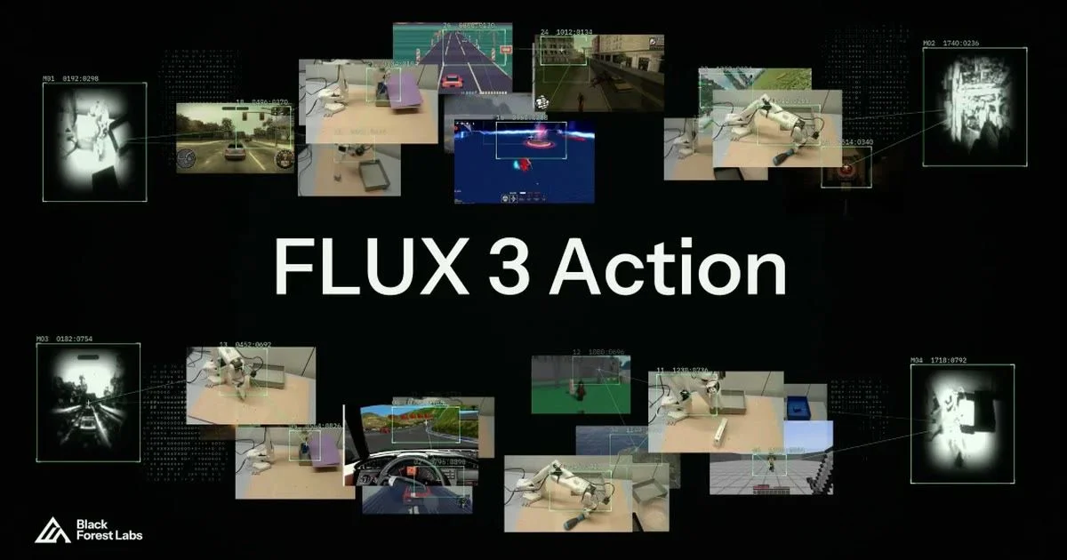 Black Forest Labs、ロボット向けオープンAIモデル「FLUX 3 Action」を公開